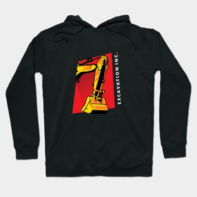 excavator Hoodie by Aksa Inov